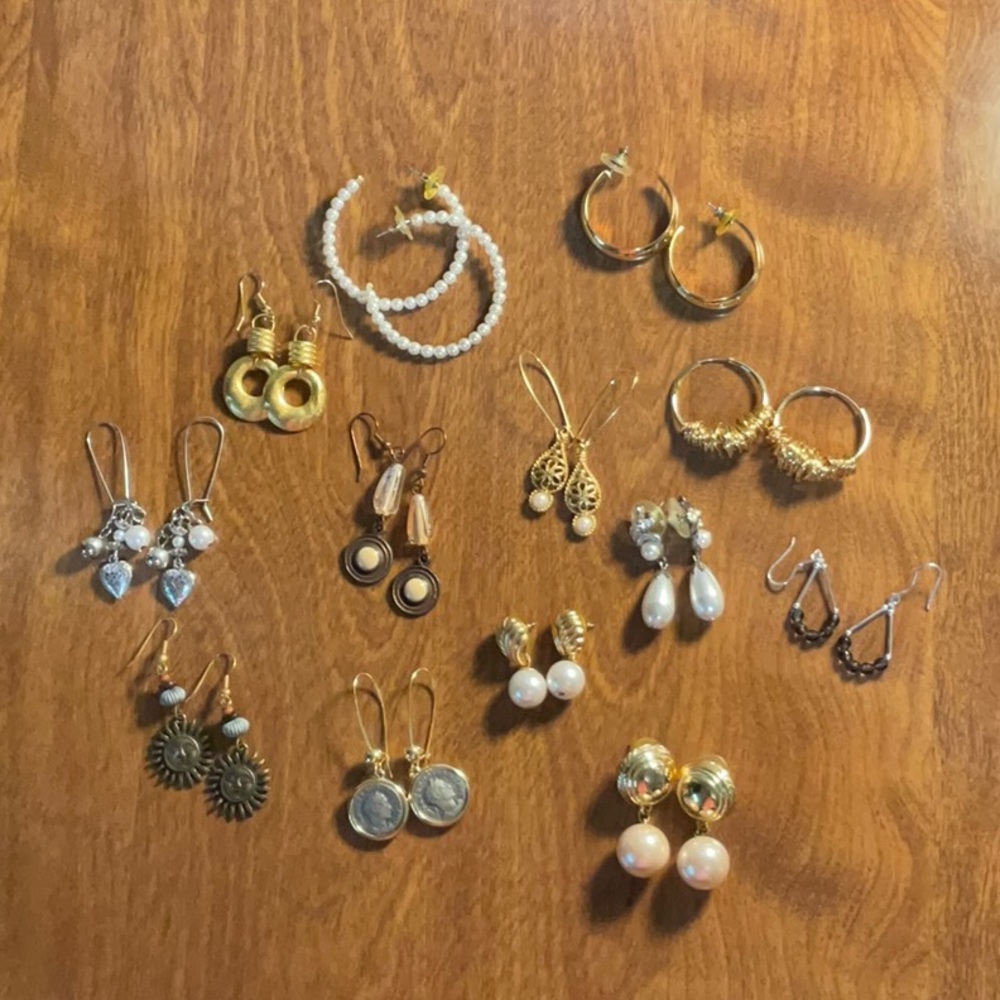 1990’s Limited Express, Monet earrings. Lot of 13 pair